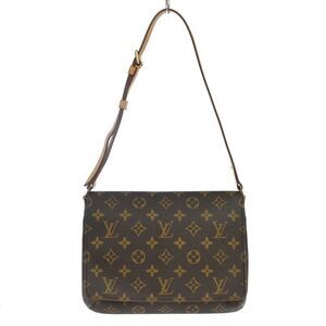 Louis Vuitton Musette Tango Monogram Canvas Brown Canvas Shoulder Bag Bag